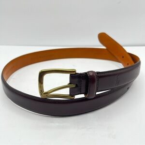 POLO RALPH LAUREN Men’s Size 34 Brown Leather Belt Preppy Classic